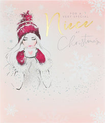 Niece Chocolate Christmas Card