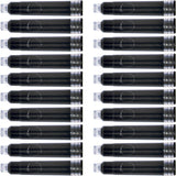 Oxford Helix Black Ink Cartridges - Pack of 20 | Refill for Fountain Pens
