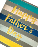 Dad Stripey Text Father's Day Card