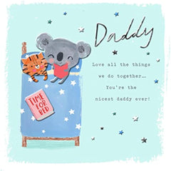 Hallmark Daddy Father's Day Card - Koala Tiger Daddy Love al the things we do together..