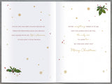One I Love Laser die cut heart Christmas Card