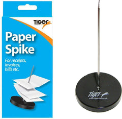 Metal Paper Spike – Receipt Bill Note Holder with Spindle for Desktop Organisation