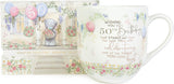 Tatty Teddy Luxury Bone China Mug in Satin Lined Box 50th Birthday Gift Signature Collection