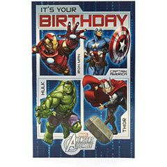 Marvel Avengers Assemble Birthday Card