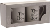 Amore 2 piece Mug Set - The Boss / The Real Boss