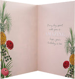 Vintage Style Botanical Design Friend Birthday Card