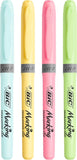 Bic Grip Highlighter Pen Chisel Tip 1.5-3.3mm Line Assorted 4 Pastel Colours
