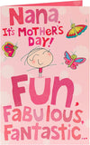 Bright Cartoon Design for Nana Mother's Day Card