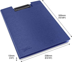 Rapesco Germ-Savvy Antibacterial A4 Foldover Clipboard - Blue (Pack 4)