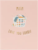 Funny Laundry Clothes in Basket Design Mother's Day Card