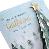 Hallmark Boxed Christmas Card for Girlfriend - Classic Winter Scene with Tree Design