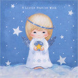 Christmas Cards - Pack of 16 in 2 Cute Retro Angel Designs