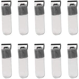 10 x Single Metal Pen Holder With Pocket Clip Silver