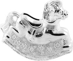 Bambino Silver Plated Rocking Horse Money Box