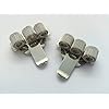 2 x Triple Metal Pen Holder With Pocket Clip