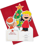 3D Pop Up Peanuts Comics Christmas Card