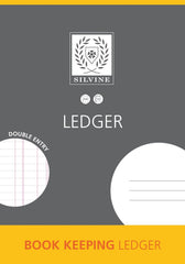 PACK OF 3 - Silvine Ledger Book Keeping Ledger - A4 Double Entry 32 Pages 16 Sheets