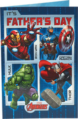 Marvel Avengers Father's Day Card
