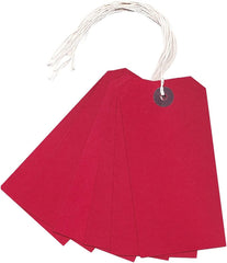 120 x 60mm Red Strung Tags (Pack of 10)