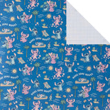 Disney Lilo & Stitch Design 2M Wrapping Paper Roll - Pack of 3