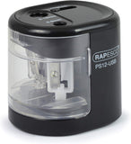 Rapesco Auto USB Pncil Sharpener BK