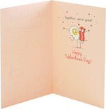 Girlfriend Valentine's Day Card, Valentine's Day Card for Girlfriend, Cute Cartoon Valentine's Day Card for Her, to My Girlfriend on Valentine's Day