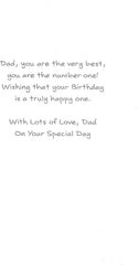 Dad Birthday Greeting Card Hand-Finished