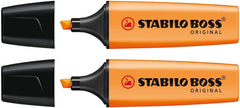 Stabilo Boss Original Highlighter Orange (Pack of 2)