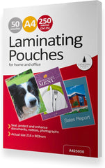 Cathedral Products Pack of 50 A4 Gloss Laminating Pouches 250 Micron
