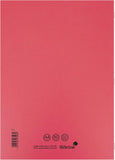 Silvine EX107 - A4 Exercise Book Ruled Red PK10
