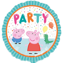 Peppa Pig Party Round Foil Balloon
