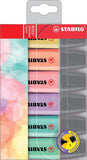 5 x STABILO Original Pastel Highlighter Markers (Pack of 6)