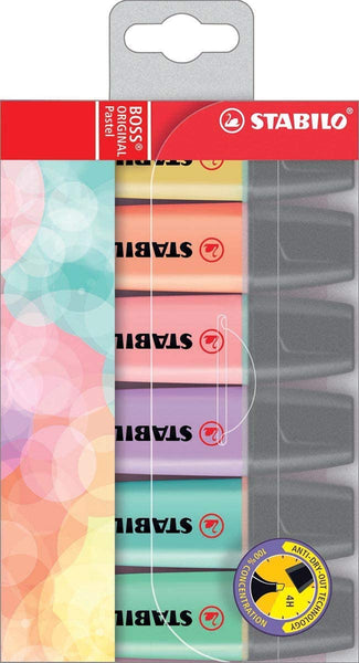 5 x STABILO Original Pastel Highlighter Markers (Pack of 6)