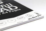 Silvine 160 Page A4 Refill Pad, Head Bound and Punched 4 Holes. Plain White Pages. Ref A4RPP