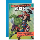 Marvel Avengers Super Hero Son Birthday Card