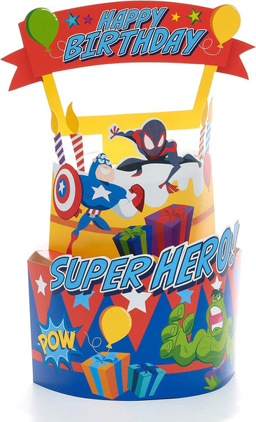Marvel Spiderman Fun Hero Pop-Up Birthday Card
