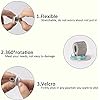 4 x Self Adhesive Metal Pen Holder Silver
