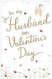 For My Husband On Valentine's Day Greetings Card