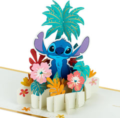 Disney 3D & Pop-Up Lilo & Stitch Stitch with Hawaiian Flowers