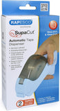 Rapesco 1442 SupaCut Tape Dispenser with 2 Tape Rolls, Powder Blue