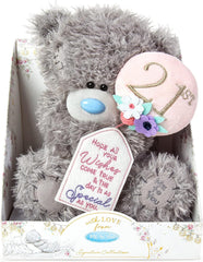 Me To You Bear 9" 21st Birthday, Grey