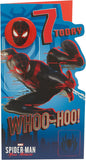 7th - Marvel Birthday Card for Boys - Spider Man
