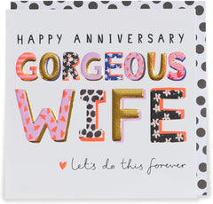 Kindred Gorgeous Wife Anniversary Card