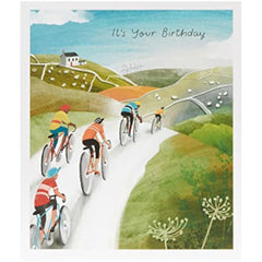 Scenic Cycling Design Birthday Card For Him/Male/Friend