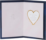Dark Blue & Gold Design Wife Birthday Card