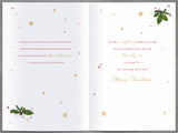 One I Love Laser die cut heart Christmas Card
