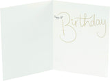 Elegant 18th Birthday Card – Gold Foil Stars Design – Milestone Celebration