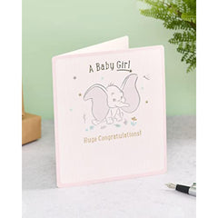 Disney Dumbo Baby Girl Congratulations Card
