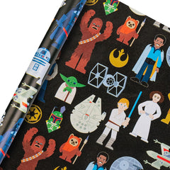 Star Wars Design 2M Gift Wrapping Paper Roll - Pack of 3