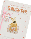Boofle Birthday Card For Daughter With Envelope - Cute Design Sending Big Present
